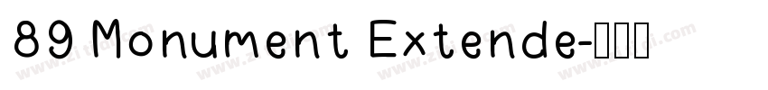 89 Monument Extende字体转换